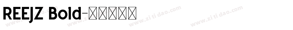 REEJZ Bold字体转换